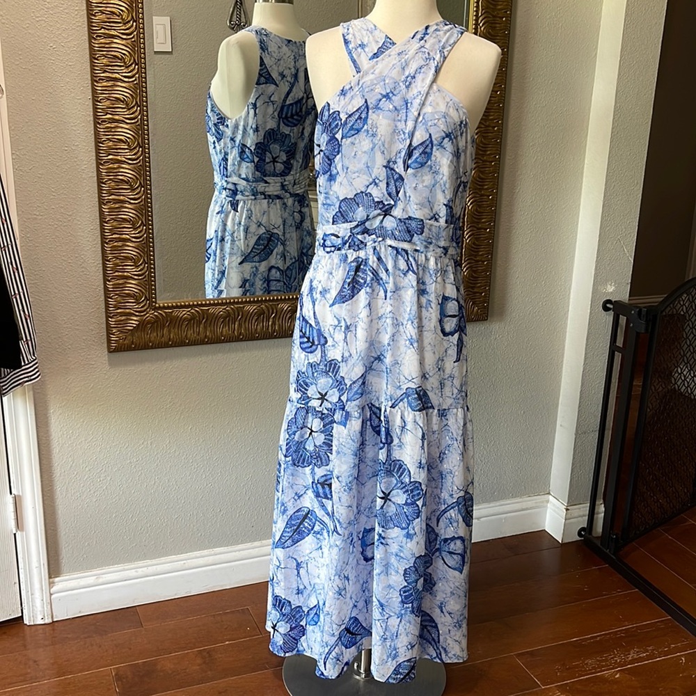 WHBM NWT Blue Halter Dress